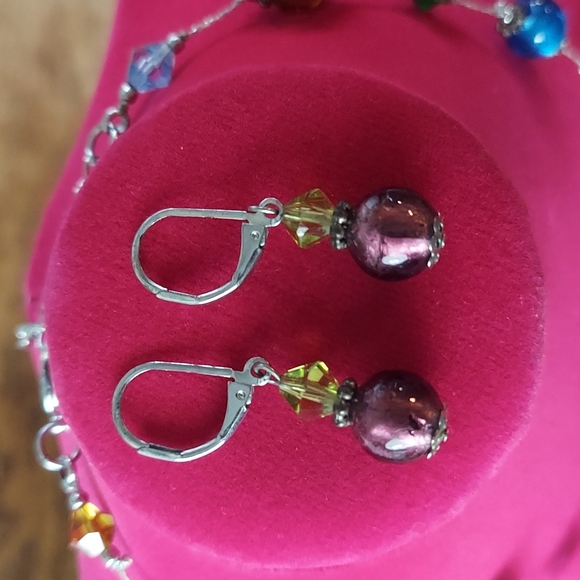 Premier Designs Beaded necklace and earring set - Picture 2 of 3